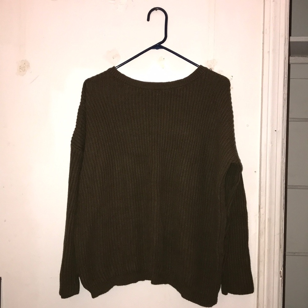 Olive Knit Sweater